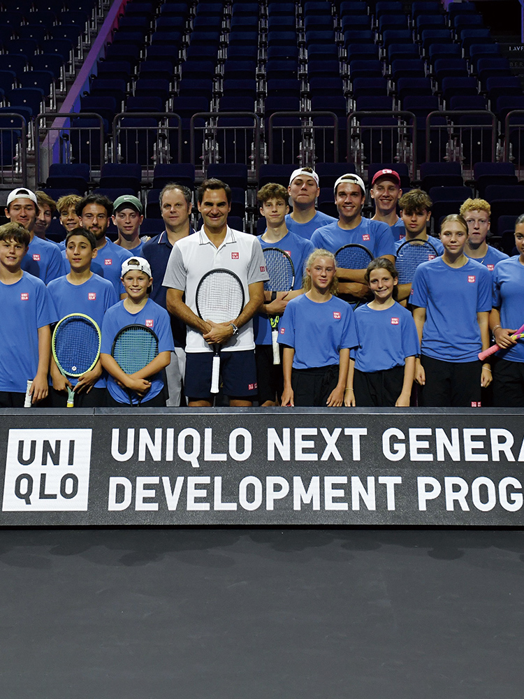 UNIQLO Next Generation Development Program with Roger Federer at LAVER CUP in Berlin 2024