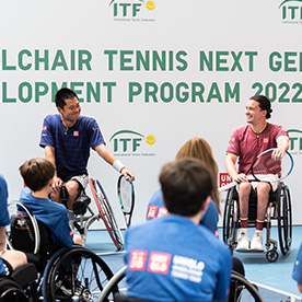 A great atmosphere during the Q&A session with many juniors asking questions to Shingo and Gordon.