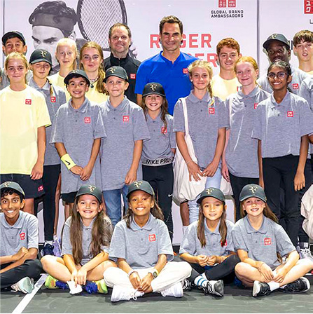 UNIQLO Next Generation Development Program with Roger Federer at LAVER CUP in London 2022