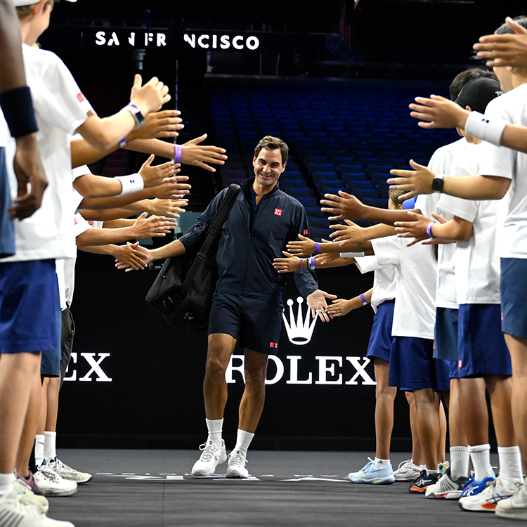 UNIQLO Next Generation Development Program with Roger Federer at LAVER CUP in San Francisco 2025