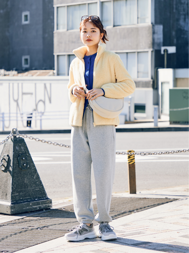 秋冬フリースの着こなしヒント