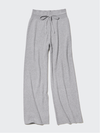 ウォッシャブルニットリブパンツ