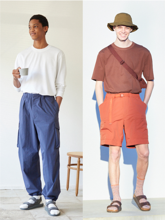 役立つパンツで、 もっと自由に上品に。