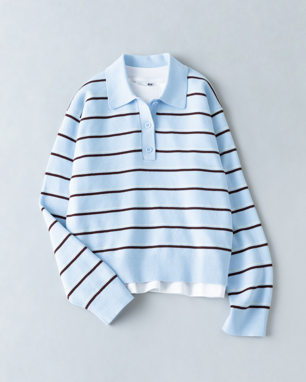 19 Smooth Cotton Polo Knit