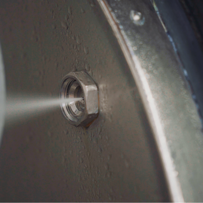 仕上げ加工工程で水の使用量が少ないレシピを開発する